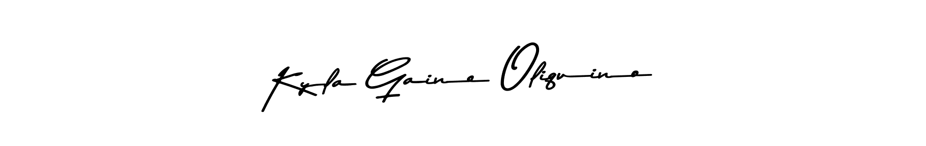 Also we have Kyla Gaine Oliquino name is the best signature style. Create professional handwritten signature collection using Asem Kandis PERSONAL USE autograph style. Kyla Gaine Oliquino signature style 9 images and pictures png