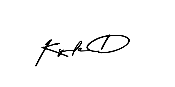 Kyle D stylish signature style. Best Handwritten Sign (Asem Kandis PERSONAL USE) for my name. Handwritten Signature Collection Ideas for my name Kyle D. Kyle D signature style 9 images and pictures png
