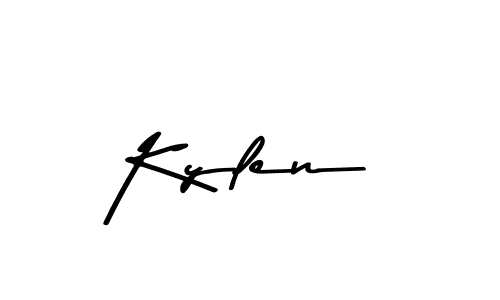 Make a beautiful signature design for name Kylen. With this signature (Asem Kandis PERSONAL USE) style, you can create a handwritten signature for free. Kylen signature style 9 images and pictures png