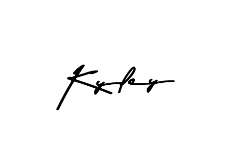 Use a signature maker to create a handwritten signature online. With this signature software, you can design (Asem Kandis PERSONAL USE) your own signature for name Kyley. Kyley signature style 9 images and pictures png