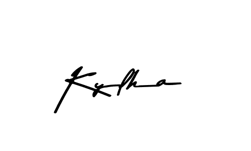 Design your own signature with our free online signature maker. With this signature software, you can create a handwritten (Asem Kandis PERSONAL USE) signature for name Kylha. Kylha signature style 9 images and pictures png