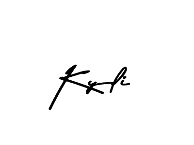 How to make Kyli signature? Asem Kandis PERSONAL USE is a professional autograph style. Create handwritten signature for Kyli name. Kyli signature style 9 images and pictures png