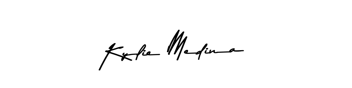 Design your own signature with our free online signature maker. With this signature software, you can create a handwritten (Asem Kandis PERSONAL USE) signature for name Kylie Medina. Kylie Medina signature style 9 images and pictures png