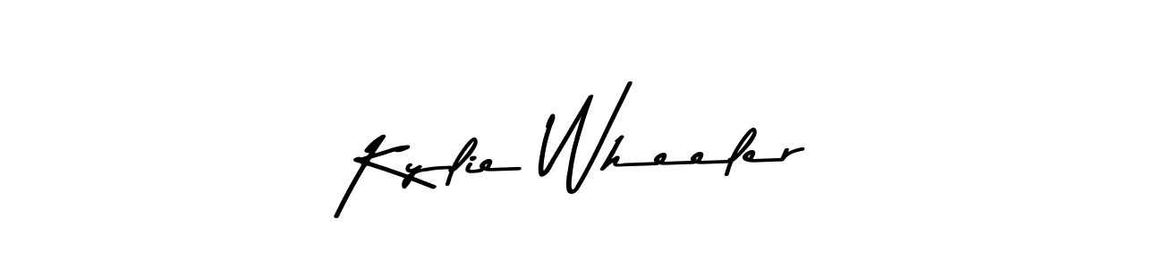 Kylie Wheeler stylish signature style. Best Handwritten Sign (Asem Kandis PERSONAL USE) for my name. Handwritten Signature Collection Ideas for my name Kylie Wheeler. Kylie Wheeler signature style 9 images and pictures png