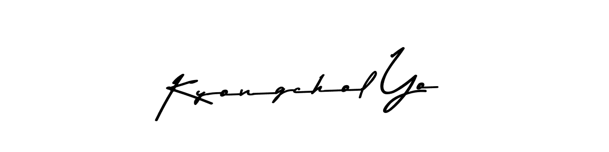 You should practise on your own different ways (Asem Kandis PERSONAL USE) to write your name (Kyongchol Yo) in signature. don't let someone else do it for you. Kyongchol Yo signature style 9 images and pictures png