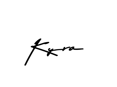 Design your own signature with our free online signature maker. With this signature software, you can create a handwritten (Asem Kandis PERSONAL USE) signature for name Kyra. Kyra signature style 9 images and pictures png