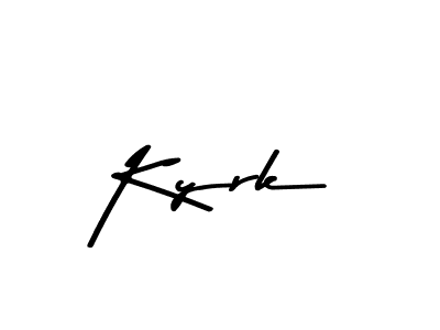 Make a beautiful signature design for name Kyrk. Use this online signature maker to create a handwritten signature for free. Kyrk signature style 9 images and pictures png