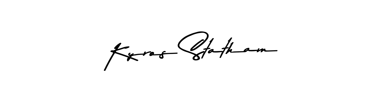 See photos of Kyros Statham official signature by Spectra . Check more albums & portfolios. Read reviews & check more about Asem Kandis PERSONAL USE font. Kyros Statham signature style 9 images and pictures png