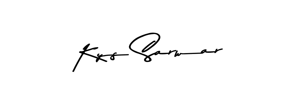 Also we have Kys Sarwar name is the best signature style. Create professional handwritten signature collection using Asem Kandis PERSONAL USE autograph style. Kys Sarwar signature style 9 images and pictures png
