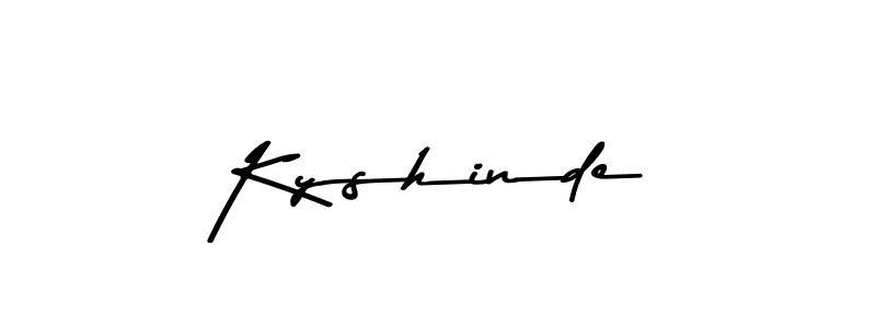 Similarly Asem Kandis PERSONAL USE is the best handwritten signature design. Signature creator online .You can use it as an online autograph creator for name Kyshinde. Kyshinde signature style 9 images and pictures png