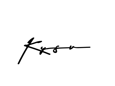 Kysu stylish signature style. Best Handwritten Sign (Asem Kandis PERSONAL USE) for my name. Handwritten Signature Collection Ideas for my name Kysu. Kysu signature style 9 images and pictures png