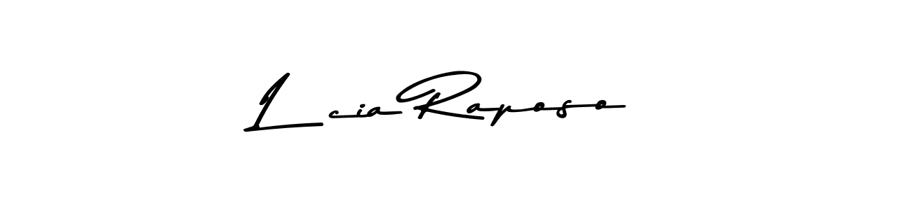 Lúcia Raposo stylish signature style. Best Handwritten Sign (Asem Kandis PERSONAL USE) for my name. Handwritten Signature Collection Ideas for my name Lúcia Raposo. Lúcia Raposo signature style 9 images and pictures png