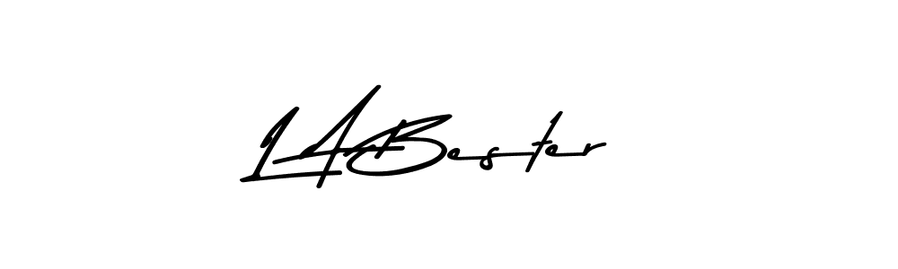 How to make L A Bester signature? Asem Kandis PERSONAL USE is a professional autograph style. Create handwritten signature for L A Bester name. L A Bester signature style 9 images and pictures png
