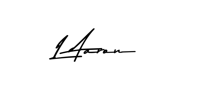 Design your own signature with our free online signature maker. With this signature software, you can create a handwritten (Asem Kandis PERSONAL USE) signature for name L Aaron. L Aaron signature style 9 images and pictures png