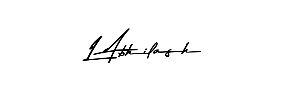 L Abhilash stylish signature style. Best Handwritten Sign (Asem Kandis PERSONAL USE) for my name. Handwritten Signature Collection Ideas for my name L Abhilash. L Abhilash signature style 9 images and pictures png