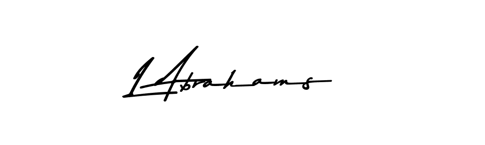 This is the best signature style for the L Abrahams name. Also you like these signature font (Asem Kandis PERSONAL USE). Mix name signature. L Abrahams signature style 9 images and pictures png