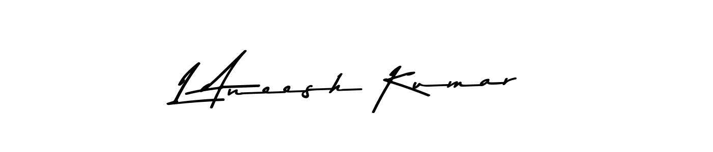 Use a signature maker to create a handwritten signature online. With this signature software, you can design (Asem Kandis PERSONAL USE) your own signature for name L Aneesh Kumar. L Aneesh Kumar signature style 9 images and pictures png