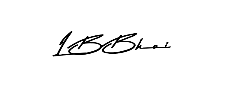 Design your own signature with our free online signature maker. With this signature software, you can create a handwritten (Asem Kandis PERSONAL USE) signature for name L B Bhoi. L B Bhoi signature style 9 images and pictures png