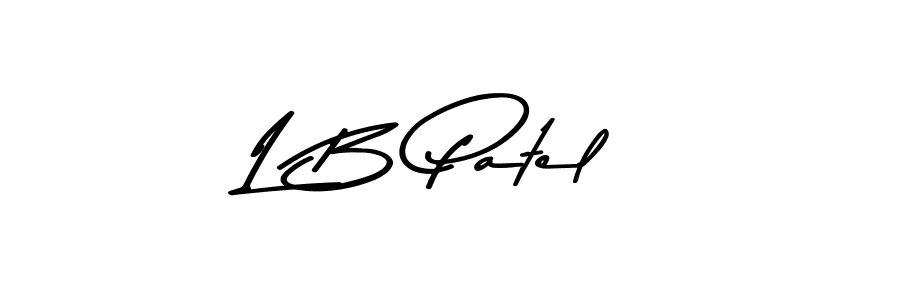 Make a beautiful signature design for name L B Patel. With this signature (Asem Kandis PERSONAL USE) style, you can create a handwritten signature for free. L B Patel signature style 9 images and pictures png