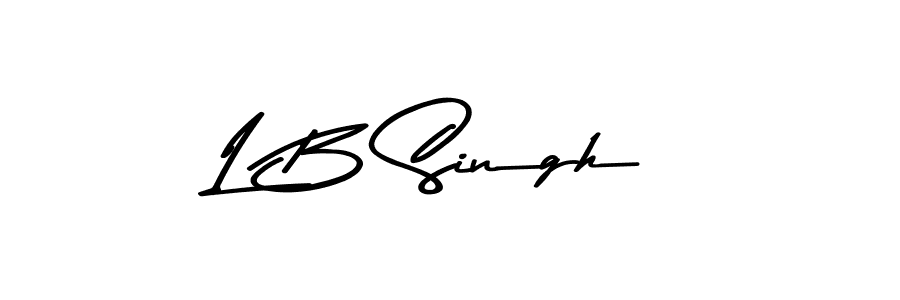 Make a beautiful signature design for name L B Singh. With this signature (Asem Kandis PERSONAL USE) style, you can create a handwritten signature for free. L B Singh signature style 9 images and pictures png