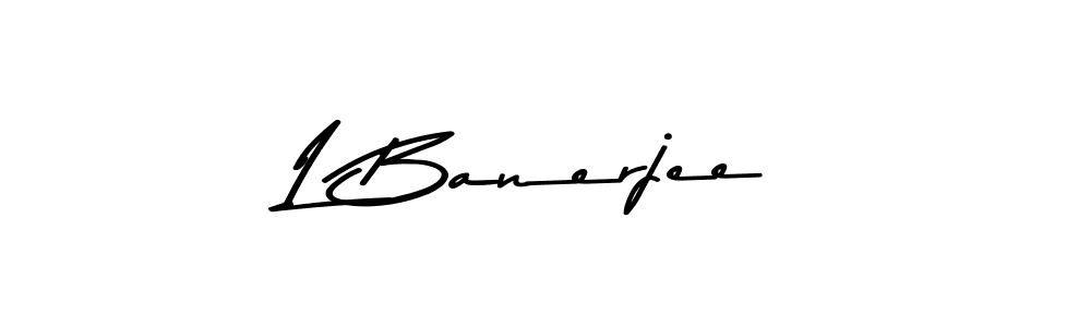 Similarly Asem Kandis PERSONAL USE is the best handwritten signature design. Signature creator online .You can use it as an online autograph creator for name L Banerjee. L Banerjee signature style 9 images and pictures png