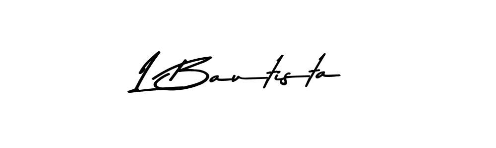 Design your own signature with our free online signature maker. With this signature software, you can create a handwritten (Asem Kandis PERSONAL USE) signature for name L Bautista. L Bautista signature style 9 images and pictures png