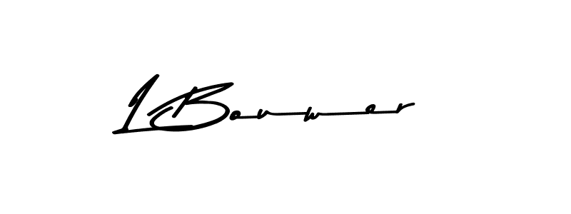 The best way (Asem Kandis PERSONAL USE) to make a short signature is to pick only two or three words in your name. The name L Bouwer include a total of six letters. For converting this name. L Bouwer signature style 9 images and pictures png