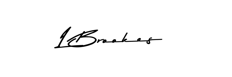 L Brookes stylish signature style. Best Handwritten Sign (Asem Kandis PERSONAL USE) for my name. Handwritten Signature Collection Ideas for my name L Brookes. L Brookes signature style 9 images and pictures png