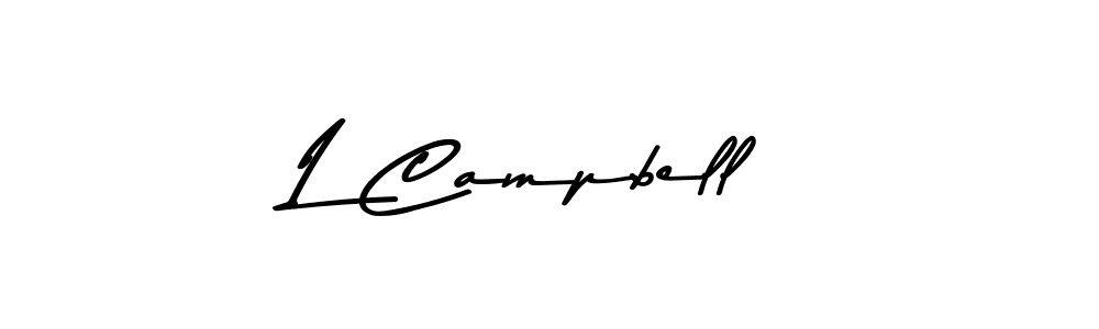 The best way (Asem Kandis PERSONAL USE) to make a short signature is to pick only two or three words in your name. The name L Campbell include a total of six letters. For converting this name. L Campbell signature style 9 images and pictures png