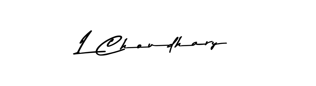 How to make L Choudhary signature? Asem Kandis PERSONAL USE is a professional autograph style. Create handwritten signature for L Choudhary name. L Choudhary signature style 9 images and pictures png