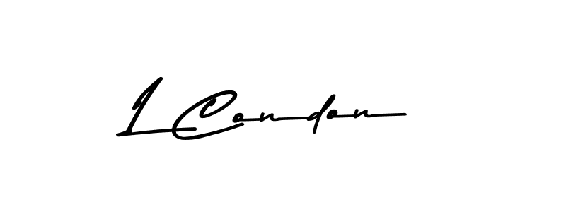 Similarly Asem Kandis PERSONAL USE is the best handwritten signature design. Signature creator online .You can use it as an online autograph creator for name L Condon. L Condon signature style 9 images and pictures png