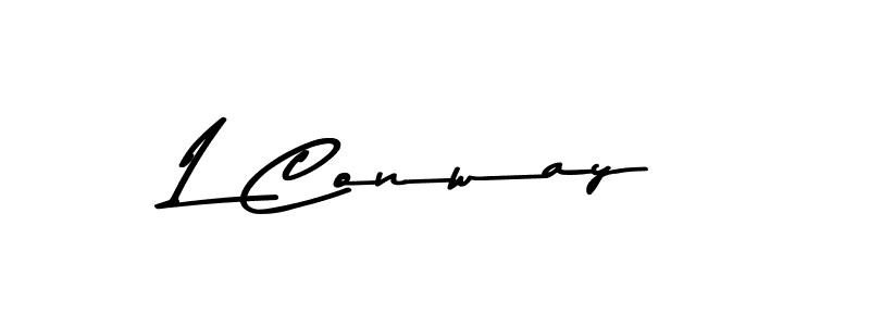 Design your own signature with our free online signature maker. With this signature software, you can create a handwritten (Asem Kandis PERSONAL USE) signature for name L Conway. L Conway signature style 9 images and pictures png