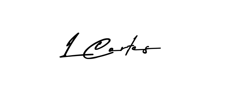 The best way (Asem Kandis PERSONAL USE) to make a short signature is to pick only two or three words in your name. The name L Cortes include a total of six letters. For converting this name. L Cortes signature style 9 images and pictures png