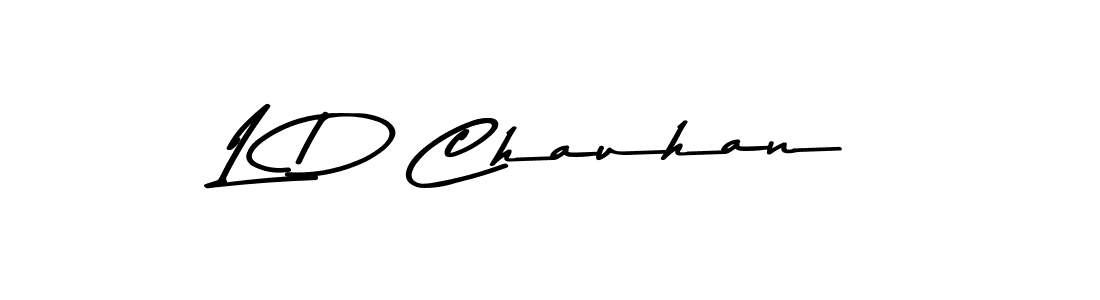 Also You can easily find your signature by using the search form. We will create L D Chauhan name handwritten signature images for you free of cost using Asem Kandis PERSONAL USE sign style. L D Chauhan signature style 9 images and pictures png