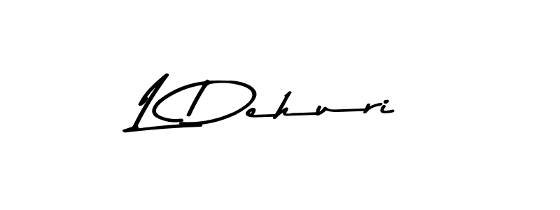 This is the best signature style for the L Dehuri name. Also you like these signature font (Asem Kandis PERSONAL USE). Mix name signature. L Dehuri signature style 9 images and pictures png