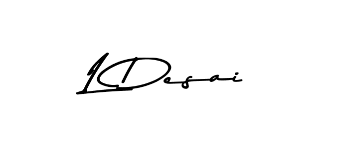 Best and Professional Signature Style for L Desai. Asem Kandis PERSONAL USE Best Signature Style Collection. L Desai signature style 9 images and pictures png