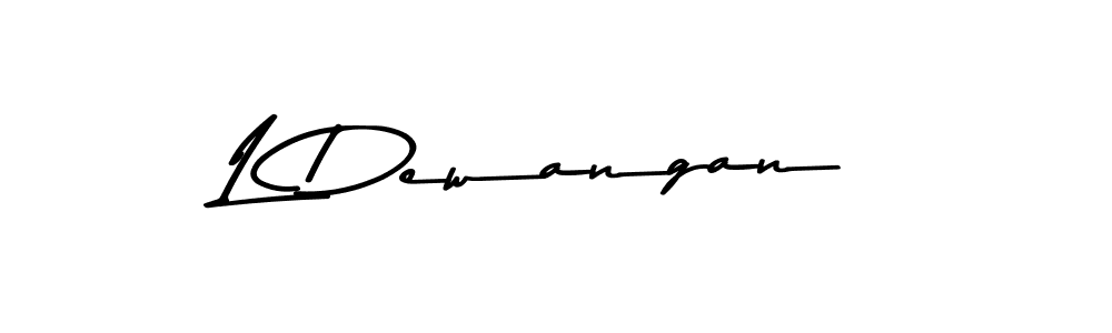 How to Draw L Dewangan signature style? Asem Kandis PERSONAL USE is a latest design signature styles for name L Dewangan. L Dewangan signature style 9 images and pictures png