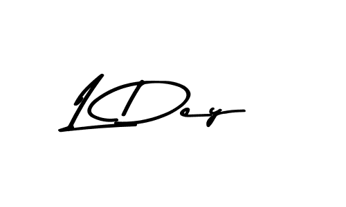 Also we have L Dey name is the best signature style. Create professional handwritten signature collection using Asem Kandis PERSONAL USE autograph style. L Dey signature style 9 images and pictures png