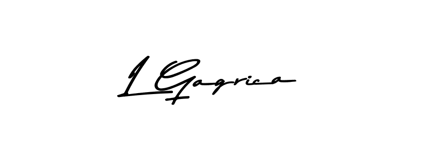 How to Draw L Gagrica signature style? Asem Kandis PERSONAL USE is a latest design signature styles for name L Gagrica. L Gagrica signature style 9 images and pictures png