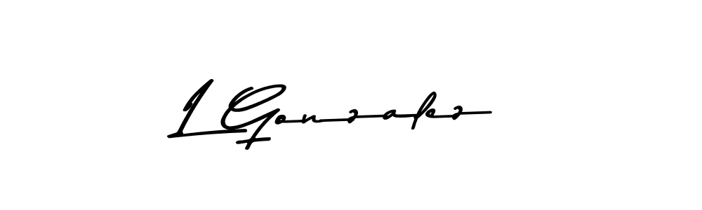 How to make L Gonzalez signature? Asem Kandis PERSONAL USE is a professional autograph style. Create handwritten signature for L Gonzalez name. L Gonzalez signature style 9 images and pictures png