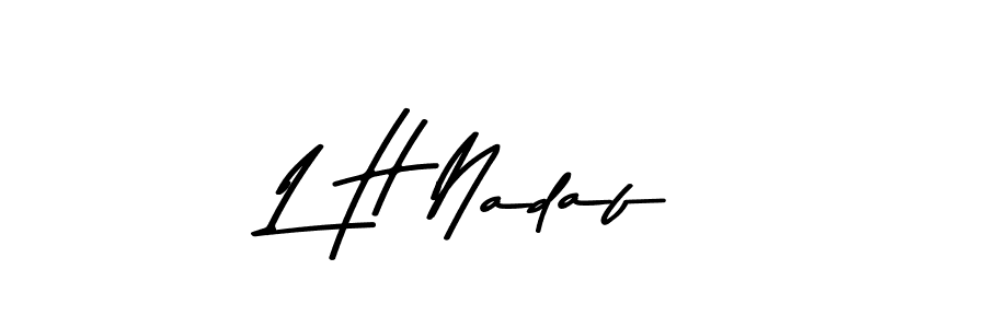 Make a beautiful signature design for name L H Nadaf. Use this online signature maker to create a handwritten signature for free. L H Nadaf signature style 9 images and pictures png