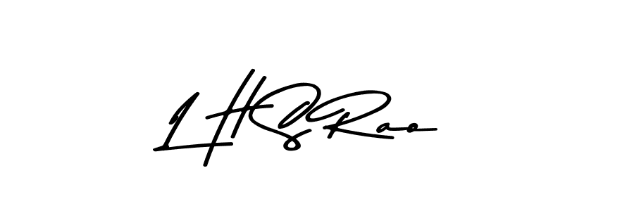 Also You can easily find your signature by using the search form. We will create L H S Rao name handwritten signature images for you free of cost using Asem Kandis PERSONAL USE sign style. L H S Rao signature style 9 images and pictures png