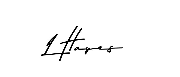 You should practise on your own different ways (Asem Kandis PERSONAL USE) to write your name (L Hayes) in signature. don't let someone else do it for you. L Hayes signature style 9 images and pictures png