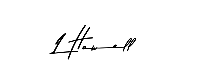 Design your own signature with our free online signature maker. With this signature software, you can create a handwritten (Asem Kandis PERSONAL USE) signature for name L Howell. L Howell signature style 9 images and pictures png
