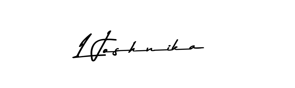 if you are searching for the best signature style for your name L Joshnika. so please give up your signature search. here we have designed multiple signature styles  using Asem Kandis PERSONAL USE. L Joshnika signature style 9 images and pictures png