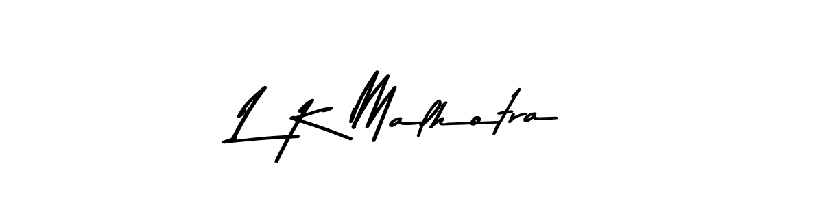 Also we have L K Malhotra name is the best signature style. Create professional handwritten signature collection using Asem Kandis PERSONAL USE autograph style. L K Malhotra signature style 9 images and pictures png