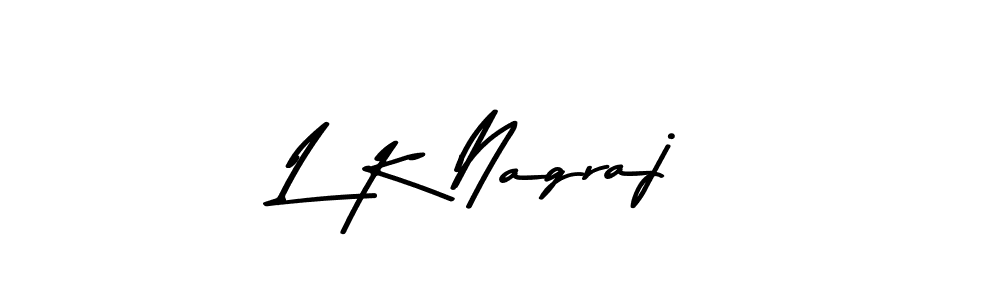 Design your own signature with our free online signature maker. With this signature software, you can create a handwritten (Asem Kandis PERSONAL USE) signature for name L K Nagraj. L K Nagraj signature style 9 images and pictures png