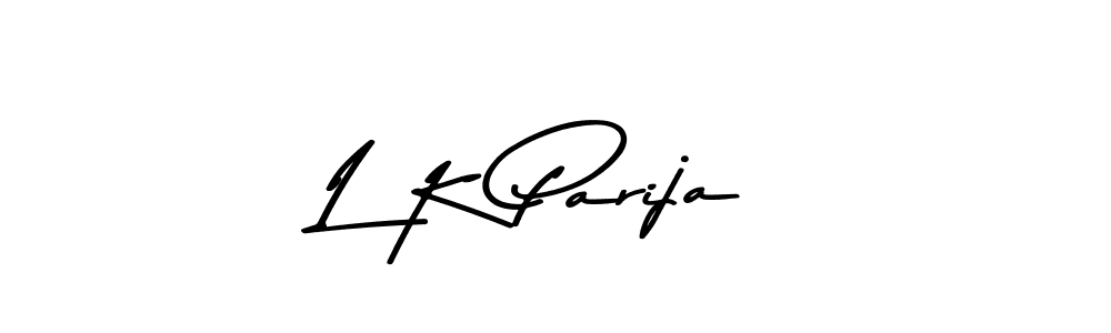 Similarly Asem Kandis PERSONAL USE is the best handwritten signature design. Signature creator online .You can use it as an online autograph creator for name L K Parija. L K Parija signature style 9 images and pictures png