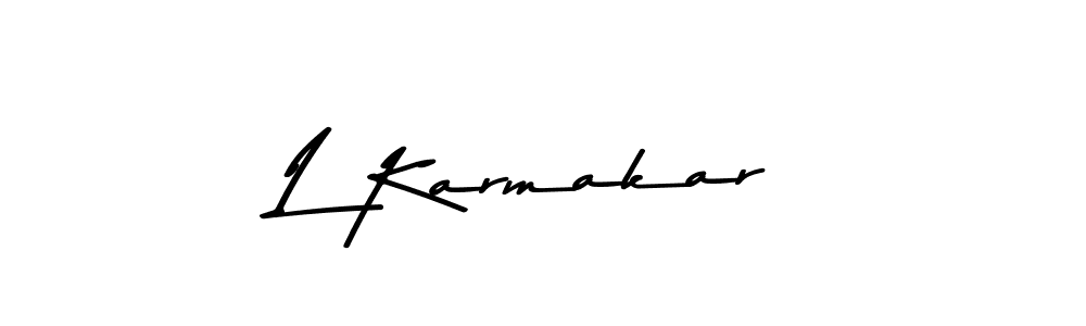 Also we have L Karmakar name is the best signature style. Create professional handwritten signature collection using Asem Kandis PERSONAL USE autograph style. L Karmakar signature style 9 images and pictures png