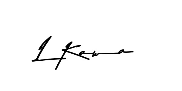 Use a signature maker to create a handwritten signature online. With this signature software, you can design (Asem Kandis PERSONAL USE) your own signature for name L Kawa. L Kawa signature style 9 images and pictures png
